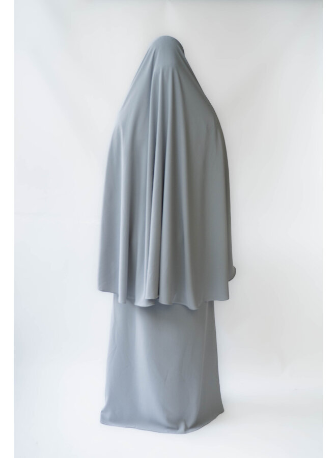 Lightweight Khimaar - Grey Blue