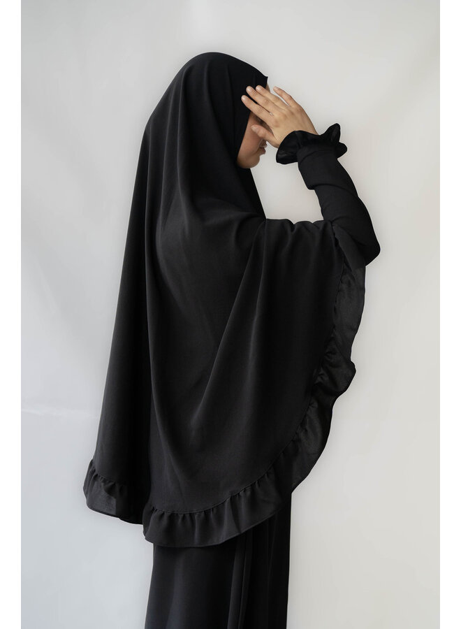 Khimaar Rouche -Black