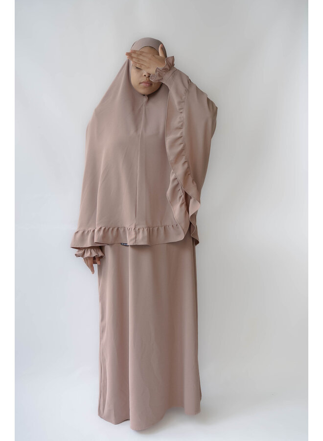 Khimaar Rouche - Powder Pink