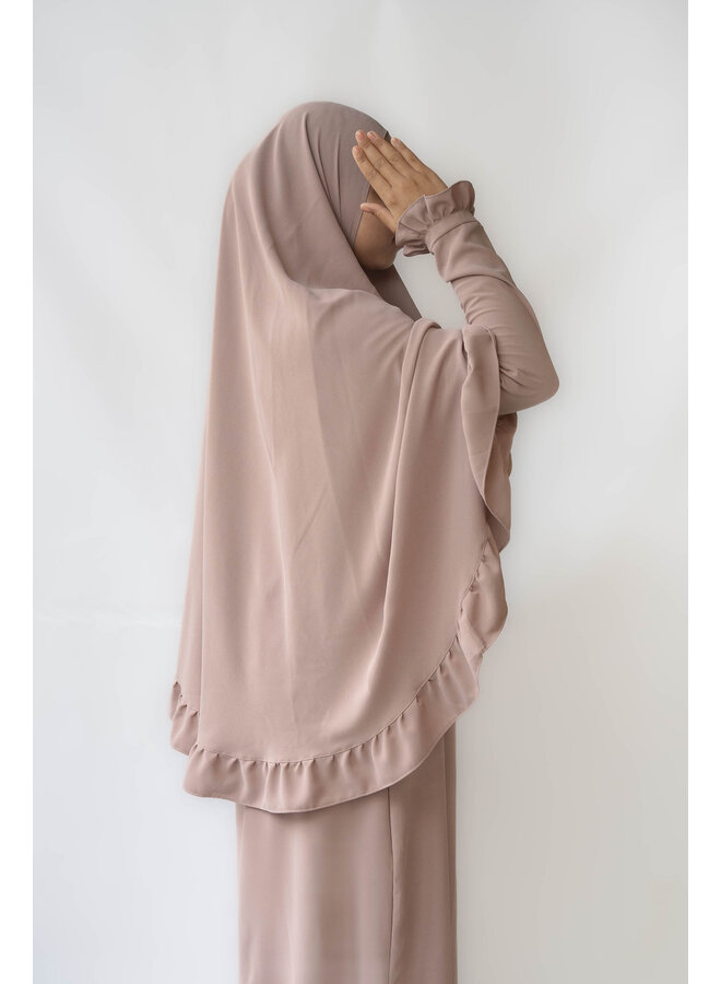 Khimaar Rouche - Powder pink