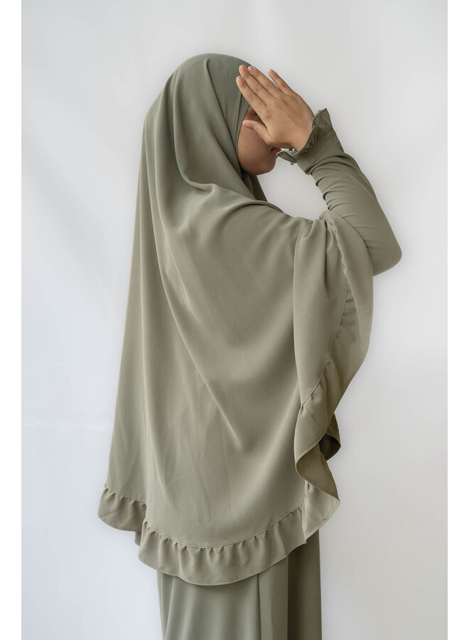 Abaya Rouche - Mint