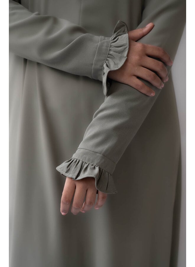 Abaya Rouche - Mint