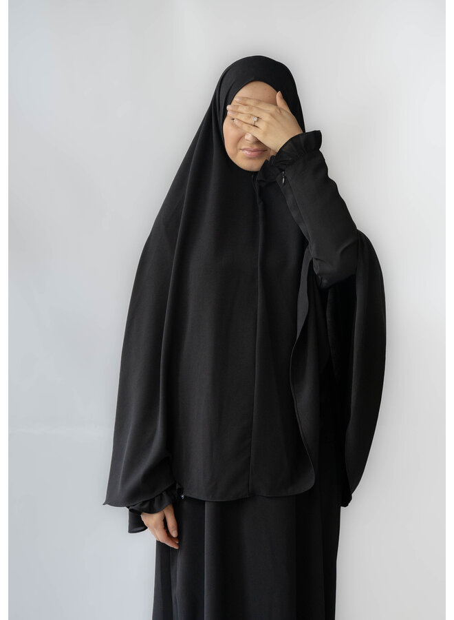 Abaya Rouche - Black