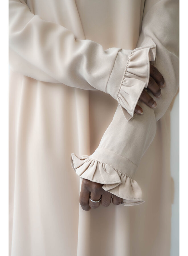 Abaya Rouche - Beige