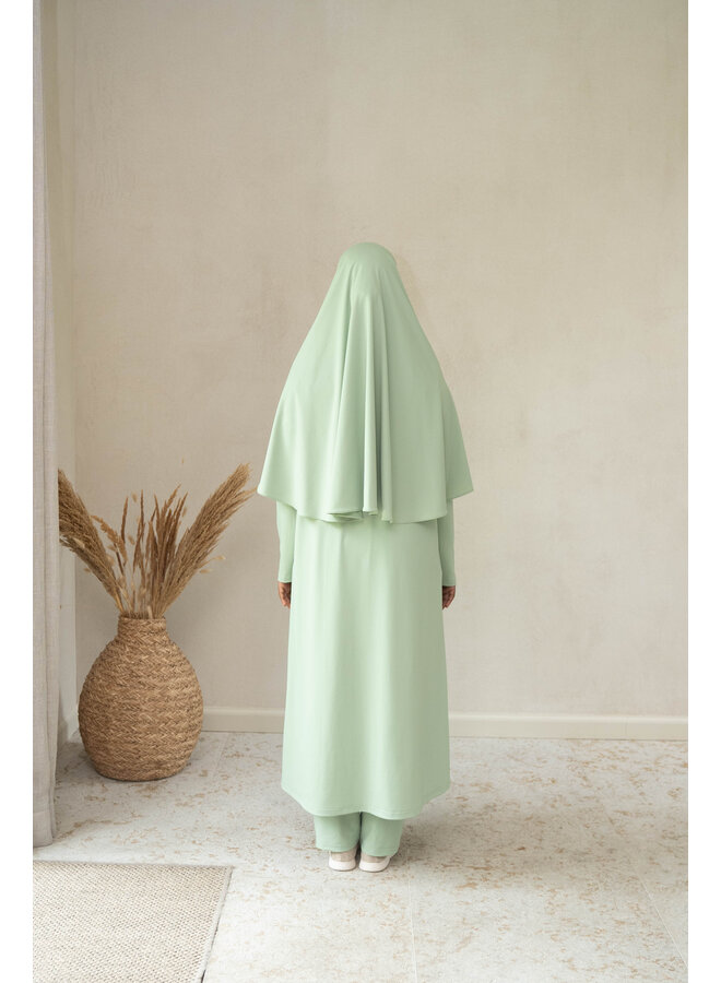 Burkini avec Khimaar - Matcha