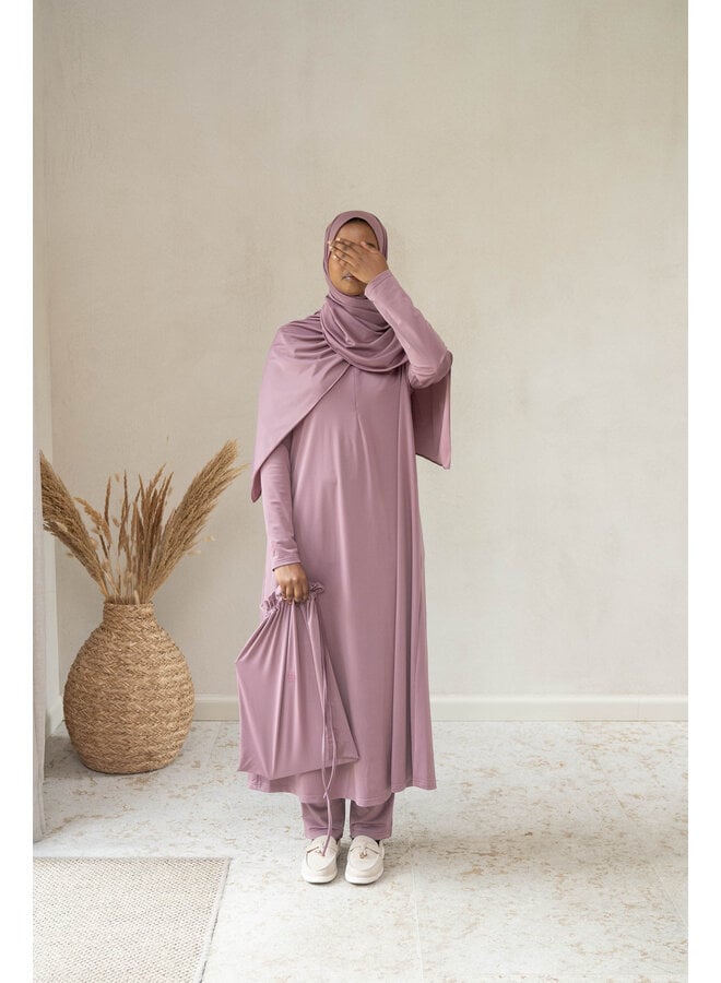 Burkini avec Khimaar - Orchid