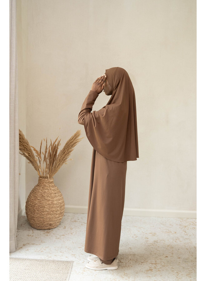 Burkini avec Khimaar - Walnut Brown