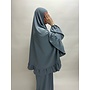 Nisae Ruffle Khimaar - Capri Blue