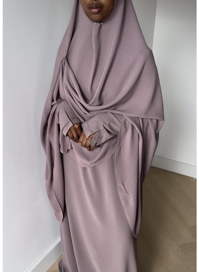 Lightweight Knee Khimar - Soft Lilac