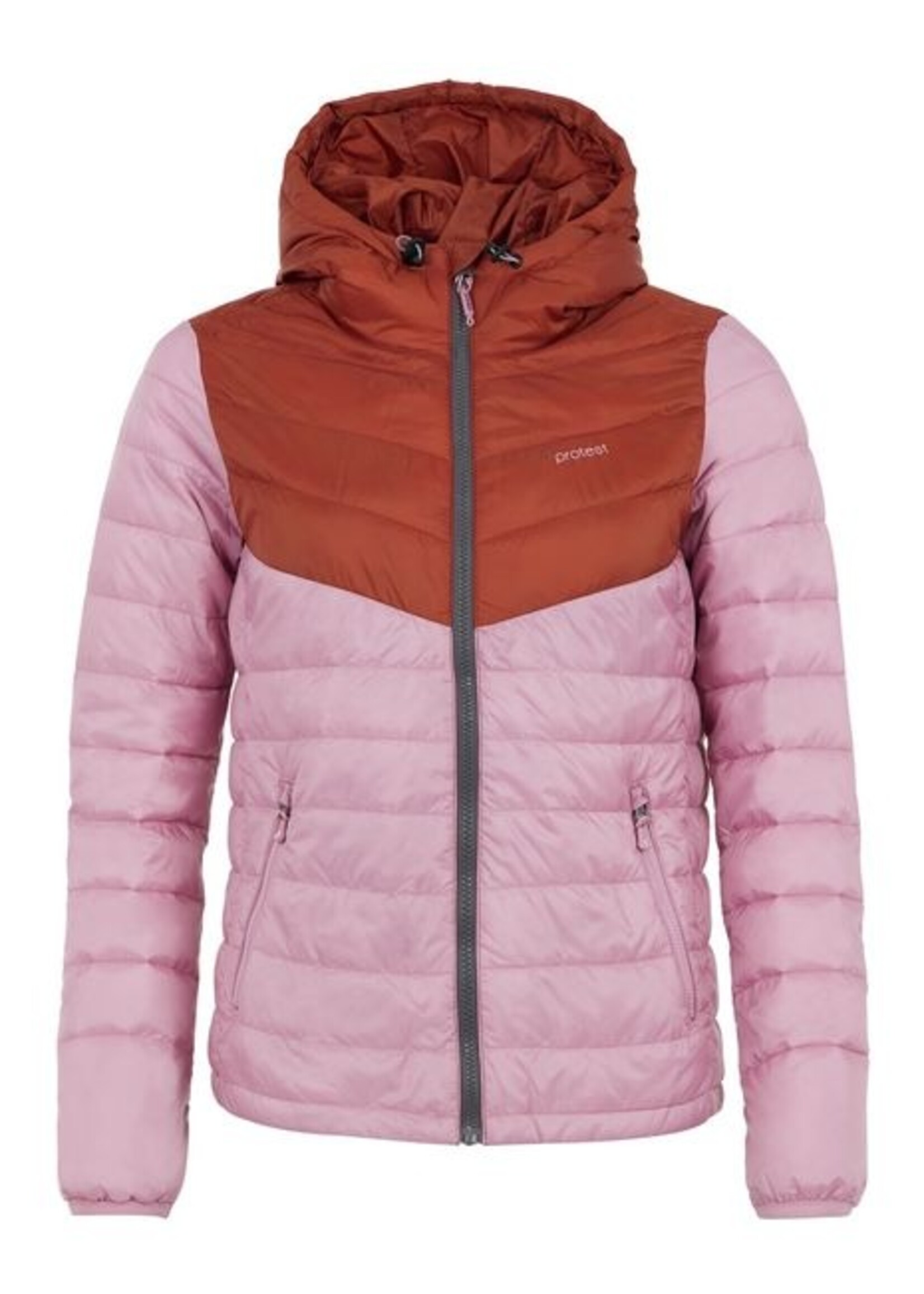 PROTEST  PRTCLOVERS pufferjacket-Cameo Pink