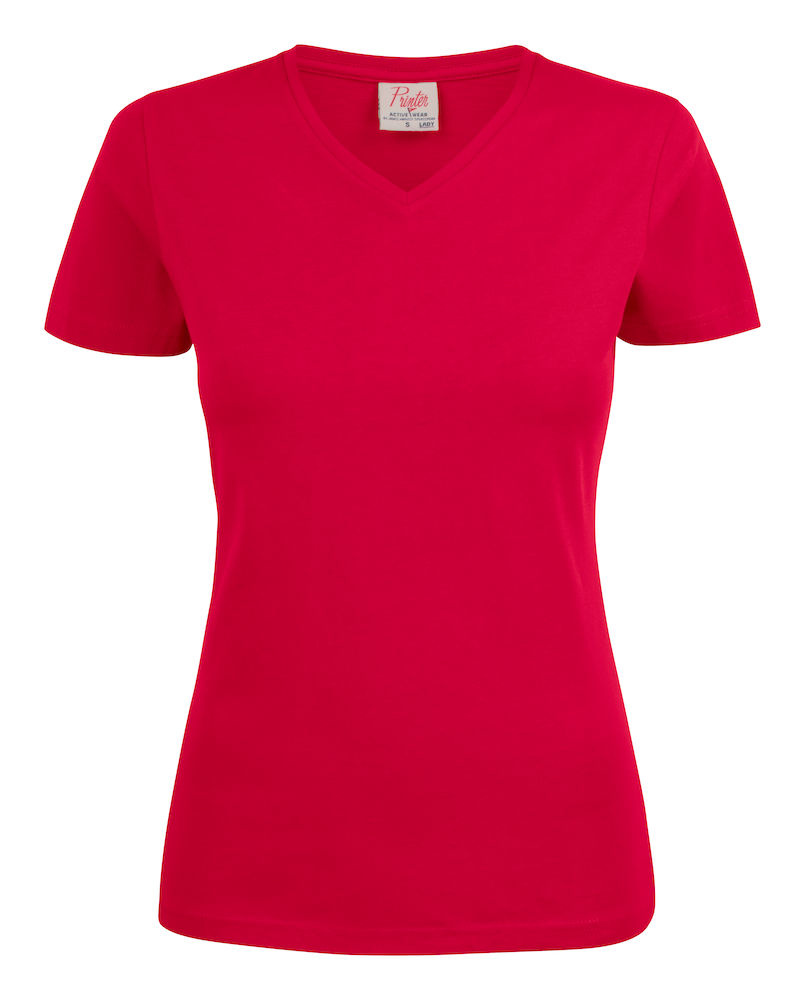 Printer T-Shirt V-Hals Dames 2264025