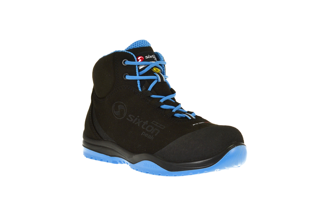 Sixton werkschoenen Cuban High Zwart / Blauw Air - ESD S3 SRC 91370-01