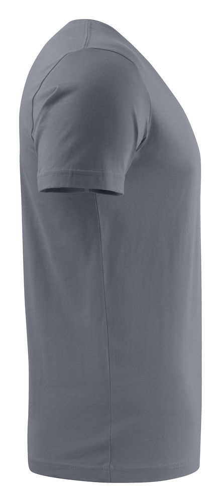 Printer T-Shirt V-Hals Heavy Staalgrijs - Maat XL