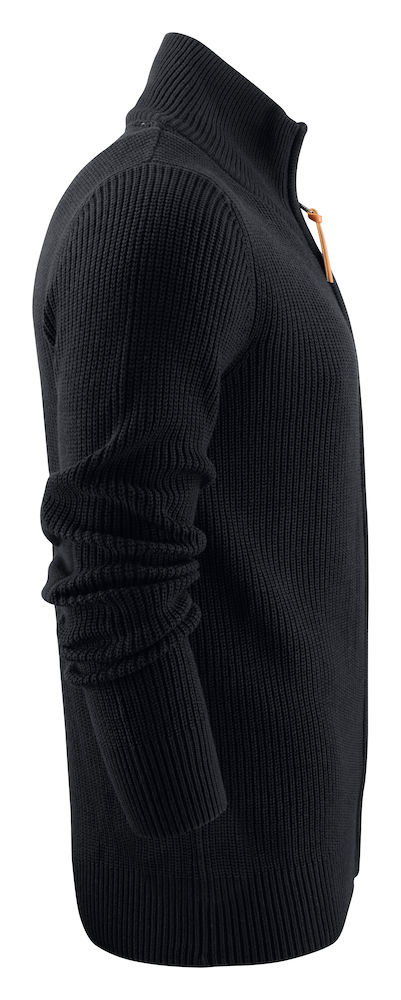 James Harvest Cardigan Brockway Zwart - Maat XL