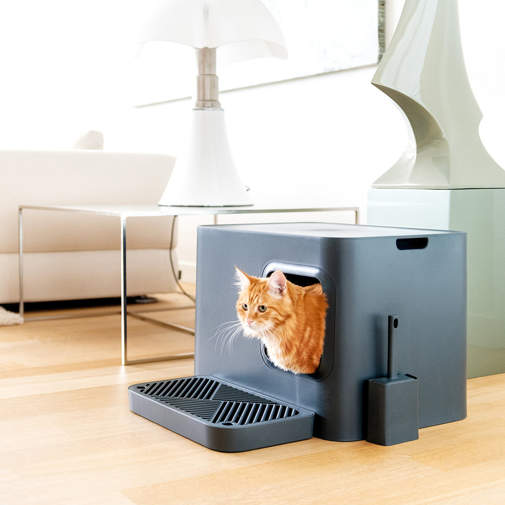 Dome Plus Cat Litter Box Grey-4