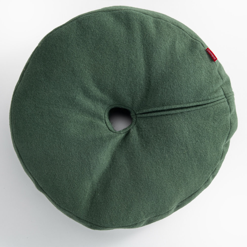 Donut Cat Bed dark green-2