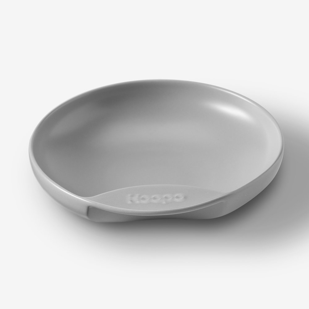 Plate Cat food bowl grey-1