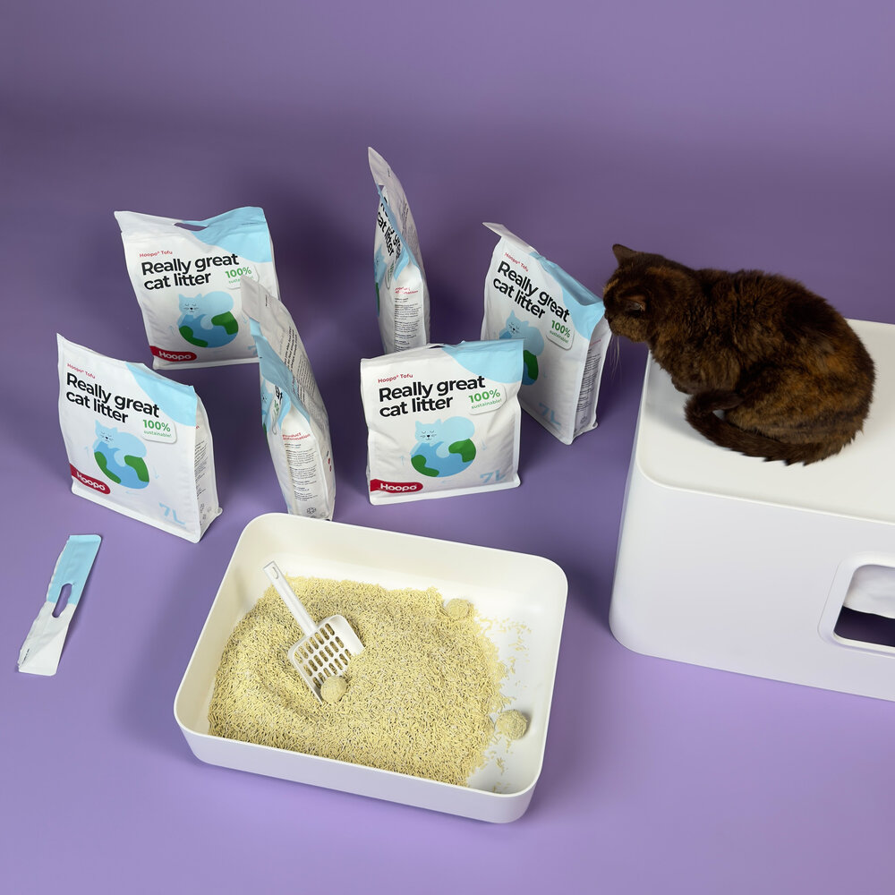 Litière pour chat Tofu  4x7L-4