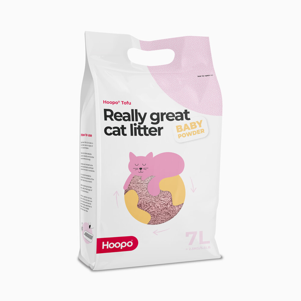 Tofu Baby powder Cat Litter 7L-1