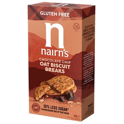 Nairns Biscuit Breaks Oats & Chocolate Chip - Glutenvrij
