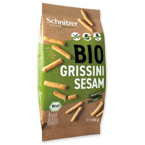Schnitzer Grissini Sesam (mini soepstengels) Biologisch 100 gram