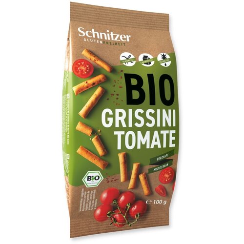 Schnitzer Grissini Tomaat (mini soepstengels) Biologisch