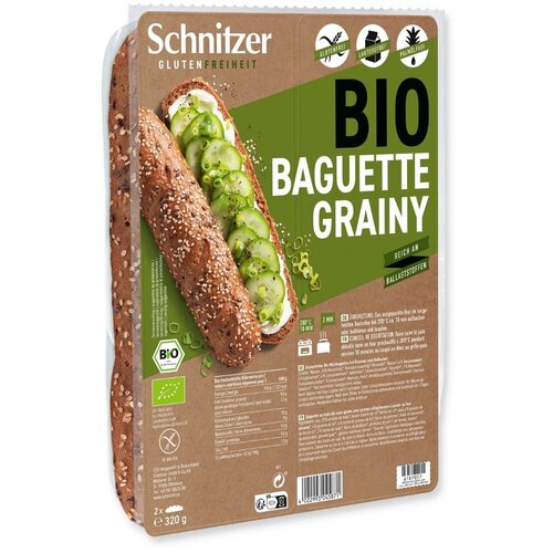 Schnitzer Baguette Meerzaden 2 Stuks Biologisch