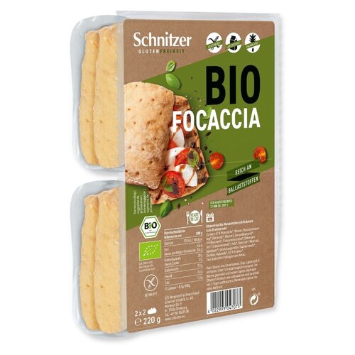 Schnitzer Focaccia 4 Stuks Biologisch