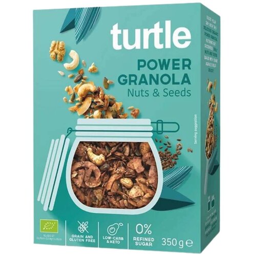 Turtle Power Granola Noten & Zaden Biologisch  350 gram