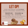 Le Poole Rozijnenbrood gesneden 500g