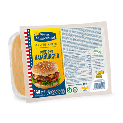 Piaceri Mediterranei Hamburgerbroodjes 2 stuks - Glutenvrij
