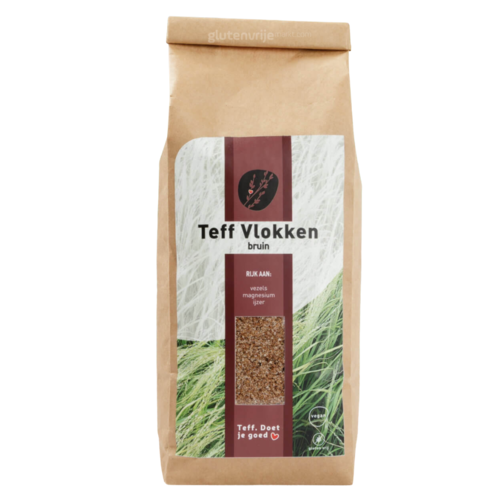 Dijksterhuis Teffvolkoren Teff Vlokken 500g - Glutenvrij
