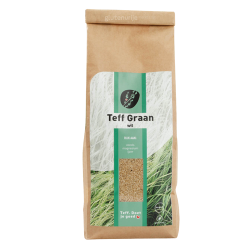 Dijksterhuis Teffvolkoren Teff Graan Wit 500g - Glutenvrij