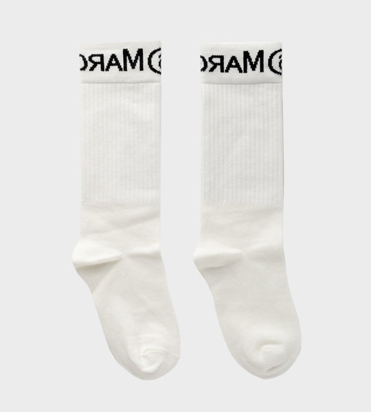 Logo Socks White