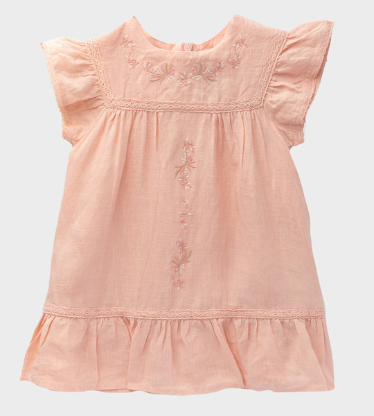 Baby Robe Pivoine Dress Pink