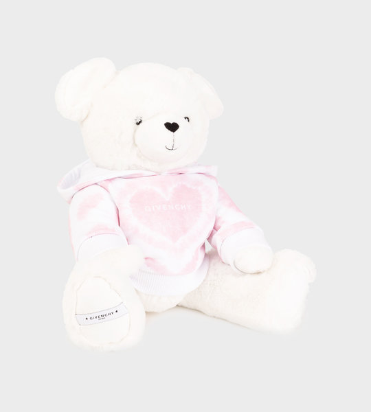 Heart Teddy Bear White/Pink