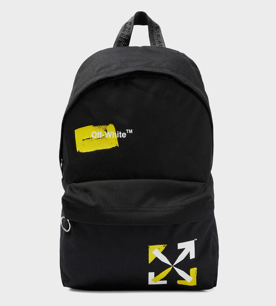 Logo-Print Backpack Black