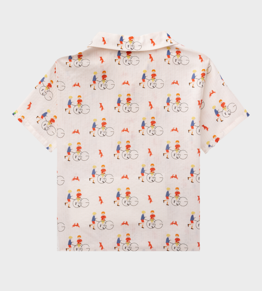 GUCCI Shirt 715422 / XWAV9 / 9082 ivory/orange - Azzurro Kids | Kids fashion