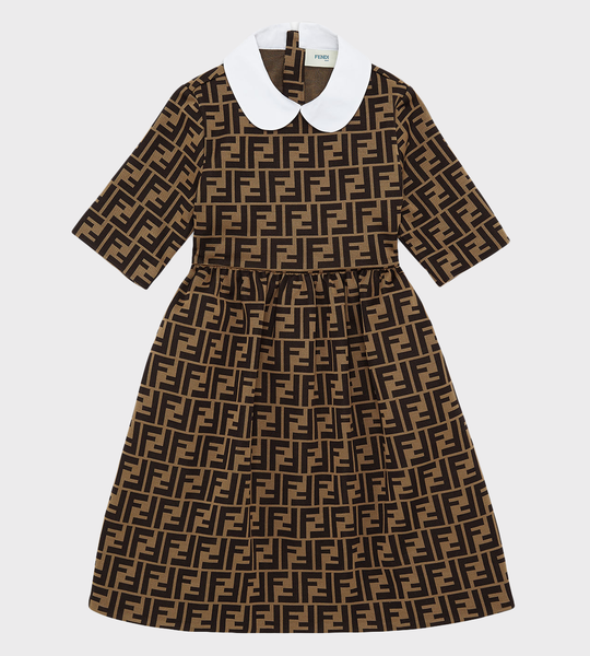 FF Fabric Dress Brown