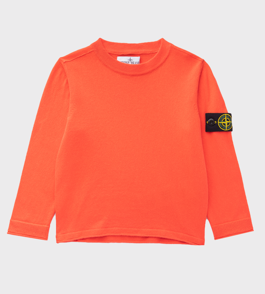 Logo-Patch Sleeve Jumper Red