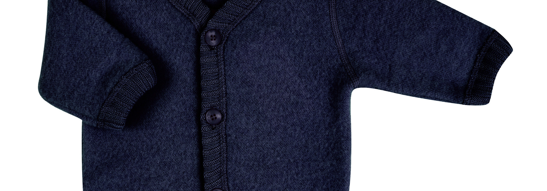 Vest with buttons - wool-fleece