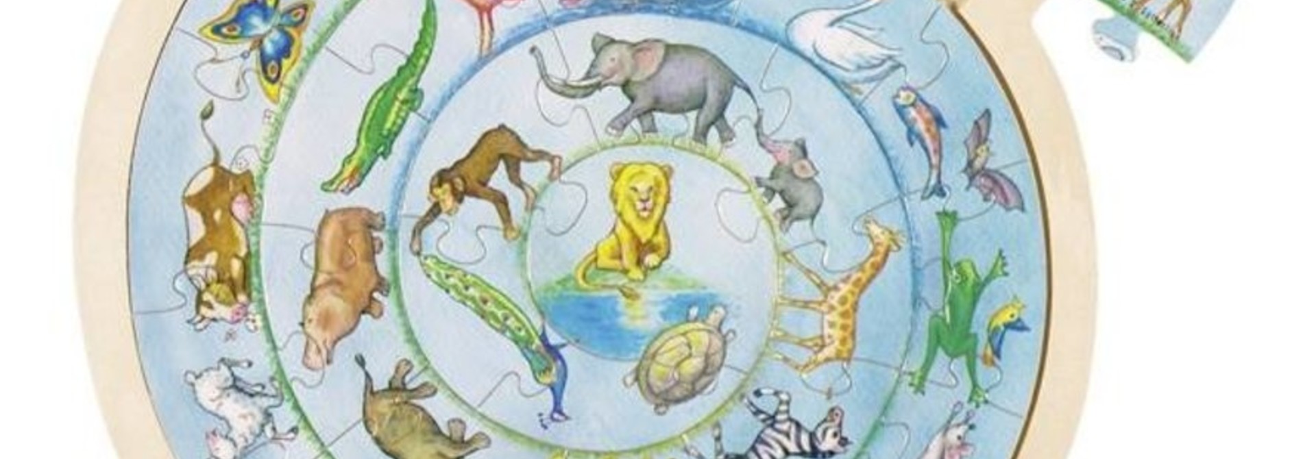 Puzzel animal cirkel