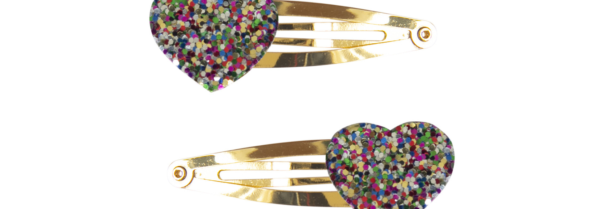Haarspeldjes glitterhartjes