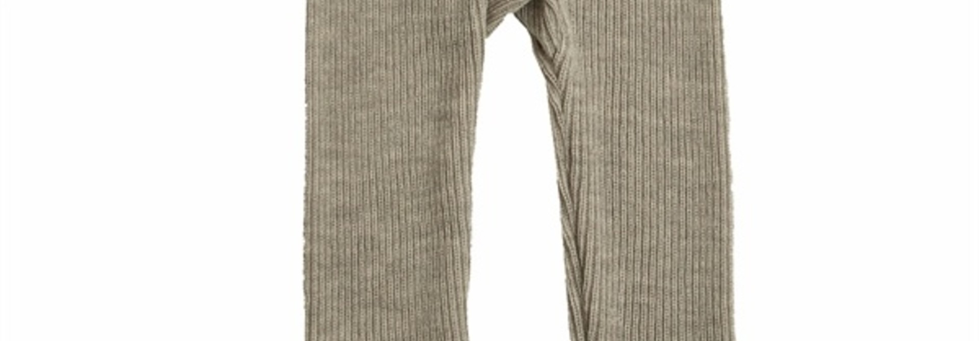 Legging rib - Merino wol - Beige melange