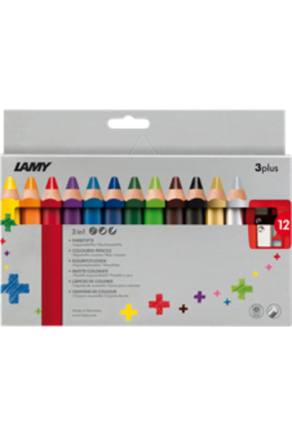 Color pencils 3plus - 12 pcs