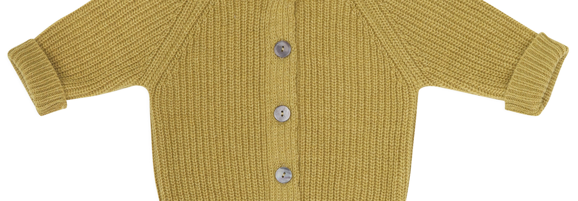 Cashmere-blend knit cardigan - avocado