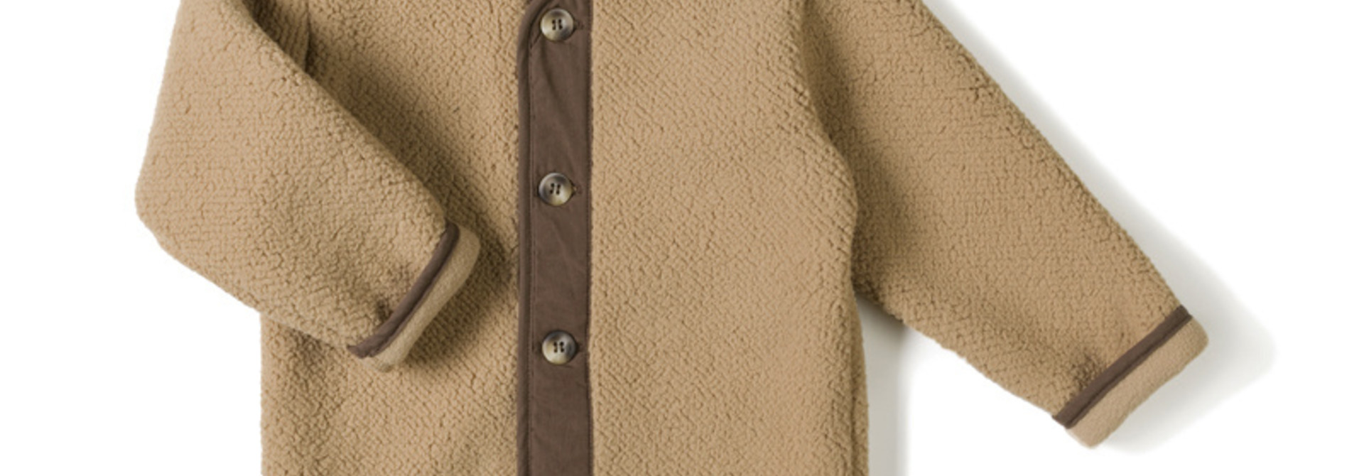 teddy vest - camel