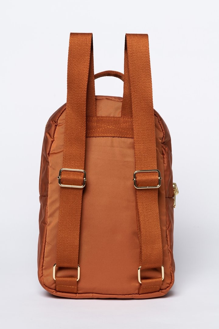 Rust puffy backpack-4