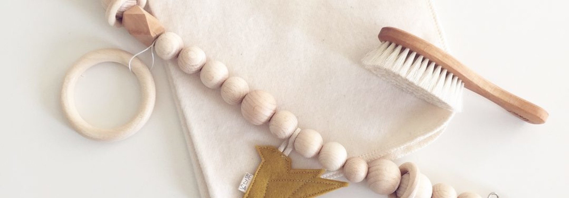 Birds Pramstring Mauve