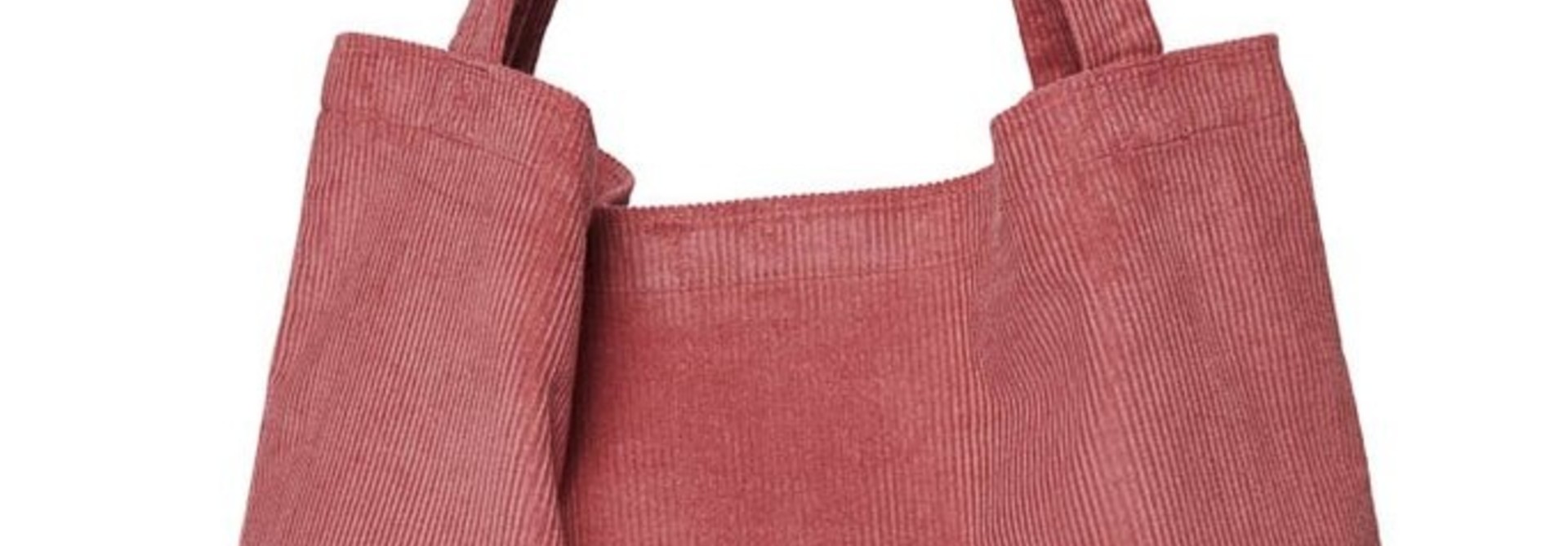 Smoky rose rib mom-bag
